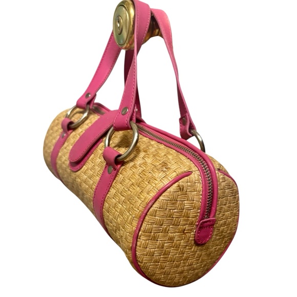 Preston & York Pink and Tan Woven Bag - Picture 2 of 10
